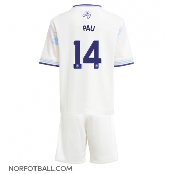 Billige Fotballdrakt Aston Villa Pau Torres #14 Replika Tredjedraktsett Barn 2025-26 Kortermet (med bukser)